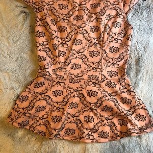 Peplum Top! With adorable back!